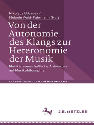 cover image of Von der Autonomie des Klangs zur Heteronomie der Musik